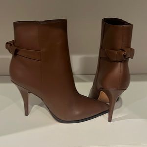 Brand New in box,Alexandre Birman. Clarita bow-embellished leather ankle boots